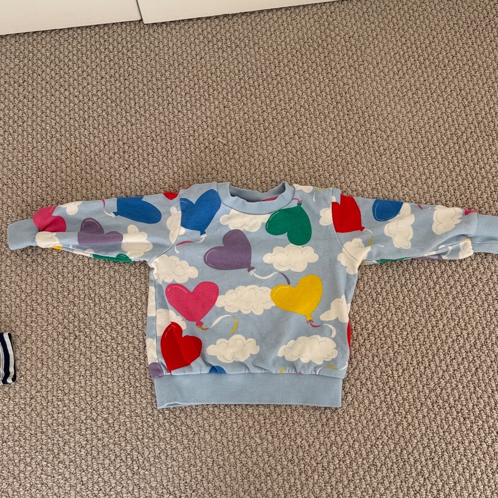 Mini Boden 4-piece Set! Two tops, Sweatshirt, and Leggings sz 2-3 years - Picture 12 of 13